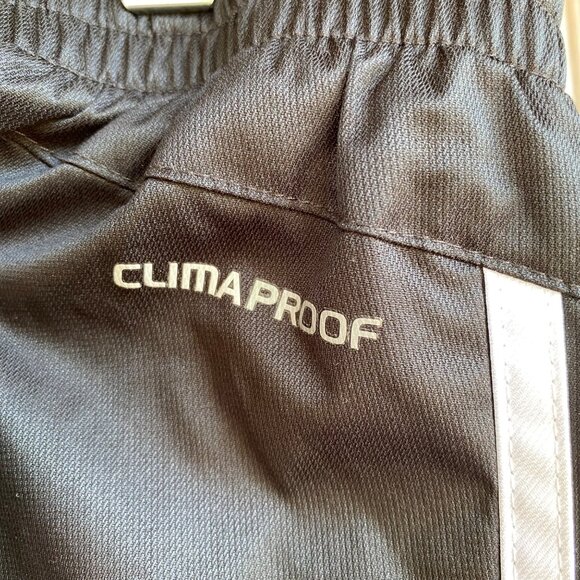 Adidas Climalite  Men Track Pant Sz XL 3 Stripe Black White Ankle Zip Mesh Lined - Picture 7 of 16